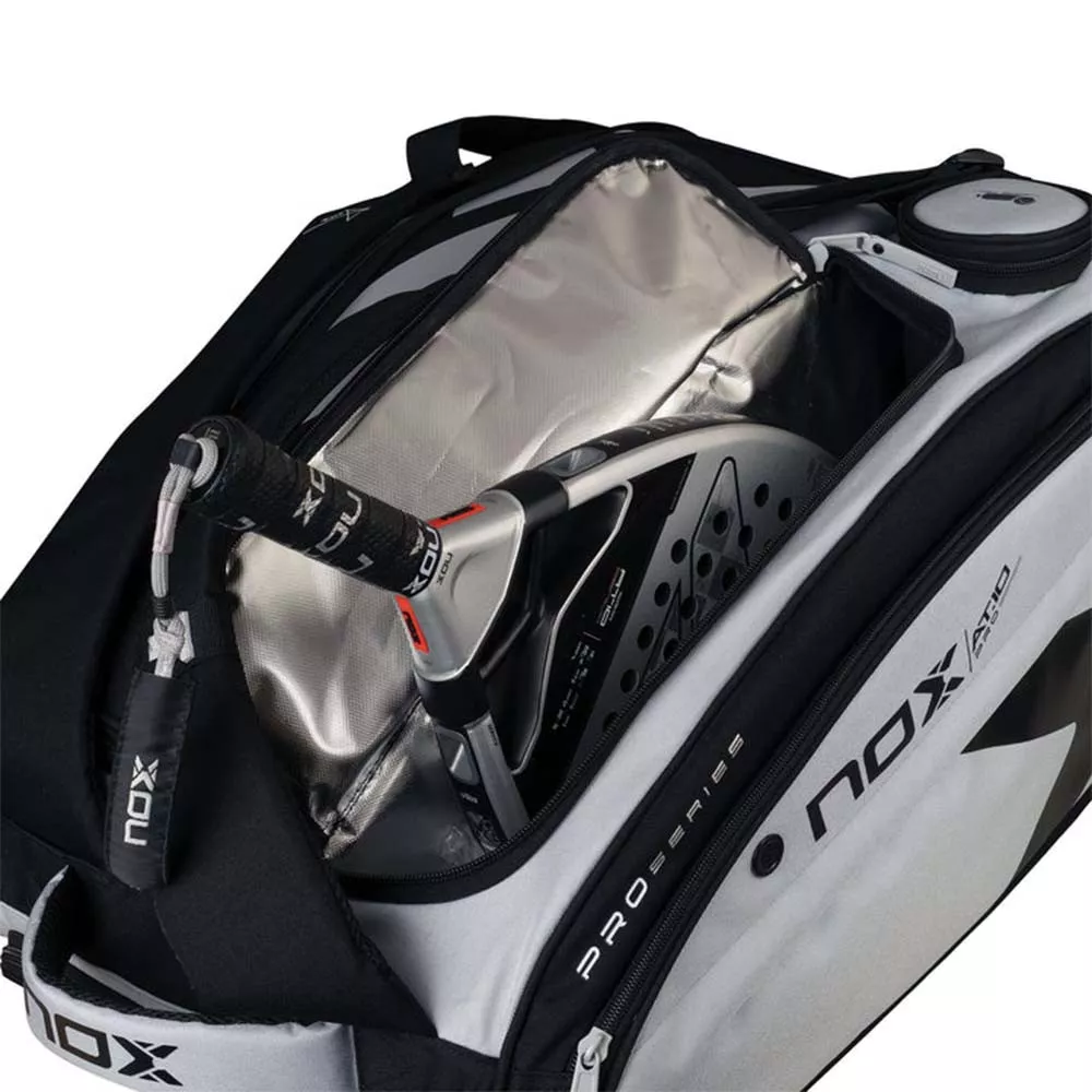 Nox AT10 Competition XL Compact Schl&auml;gertasche (Thermobag) Grau / Schwarz