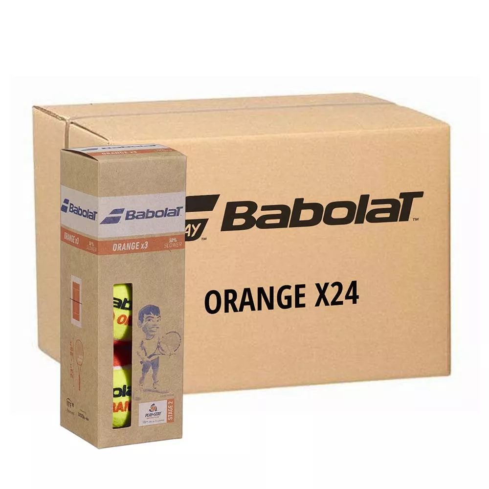 Babolat Orange Tennisb&auml;lle Karton (34 Boxen &agrave; 3 B&auml;lle)