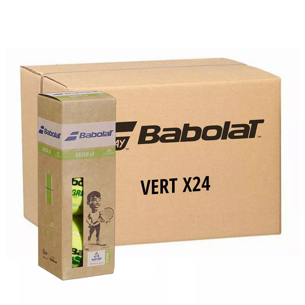 Babolat Green Tennisb&auml;lle Karton (24 Boxen &agrave; 3 B&auml;lle)