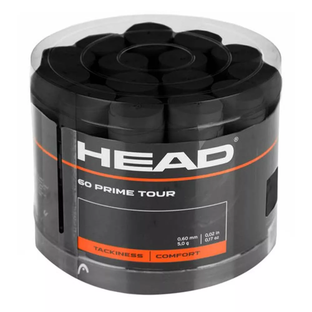 Head Prime Tour Overgrip Schwarz 60er-Pack