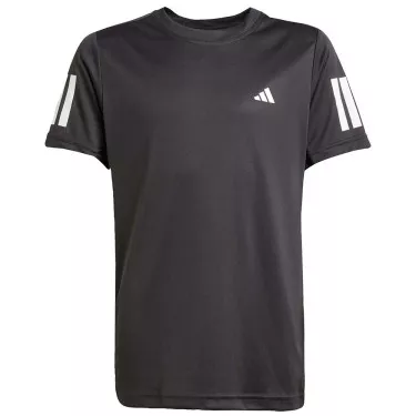 Adidas Club 3-Stripes Junior T-Shirt Schwarz