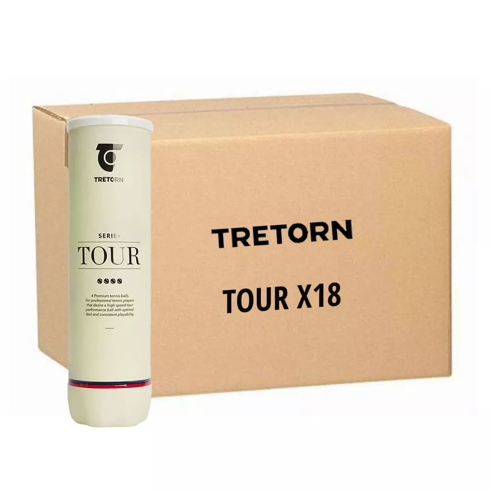 Tretorn Serie+ Tour Tennisb&auml;lle Karton (18 Dosen &agrave; 4 B&auml;lle)