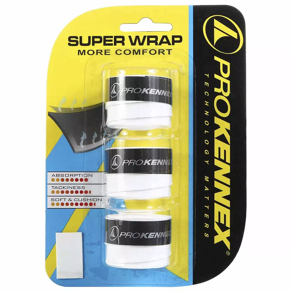 Pro Kennex Super Wrap Overgrip Wei&szlig; 3er-Pack