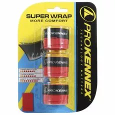 Pro Kennex Super Wrap Overgrip Rot 3er-Pack