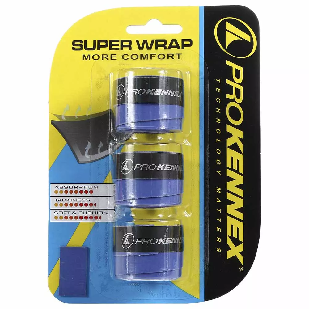 Pro Kennex Super Wrap Overgrip Blau 3er-Pack