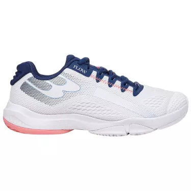 Bullpadel Flow 24V Padelschuhe Damen Wei&szlig; / Marineblau