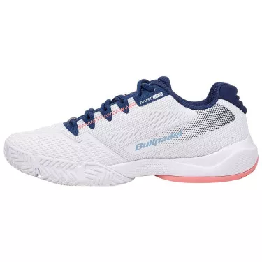 Bullpadel Flow 24V Padelschuhe Damen Wei&szlig; / Marineblau
