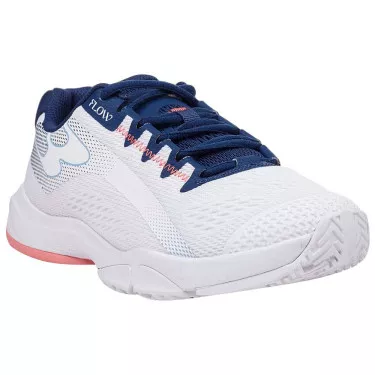 Bullpadel Flow 24V Padelschuhe Damen Wei&szlig; / Marineblau