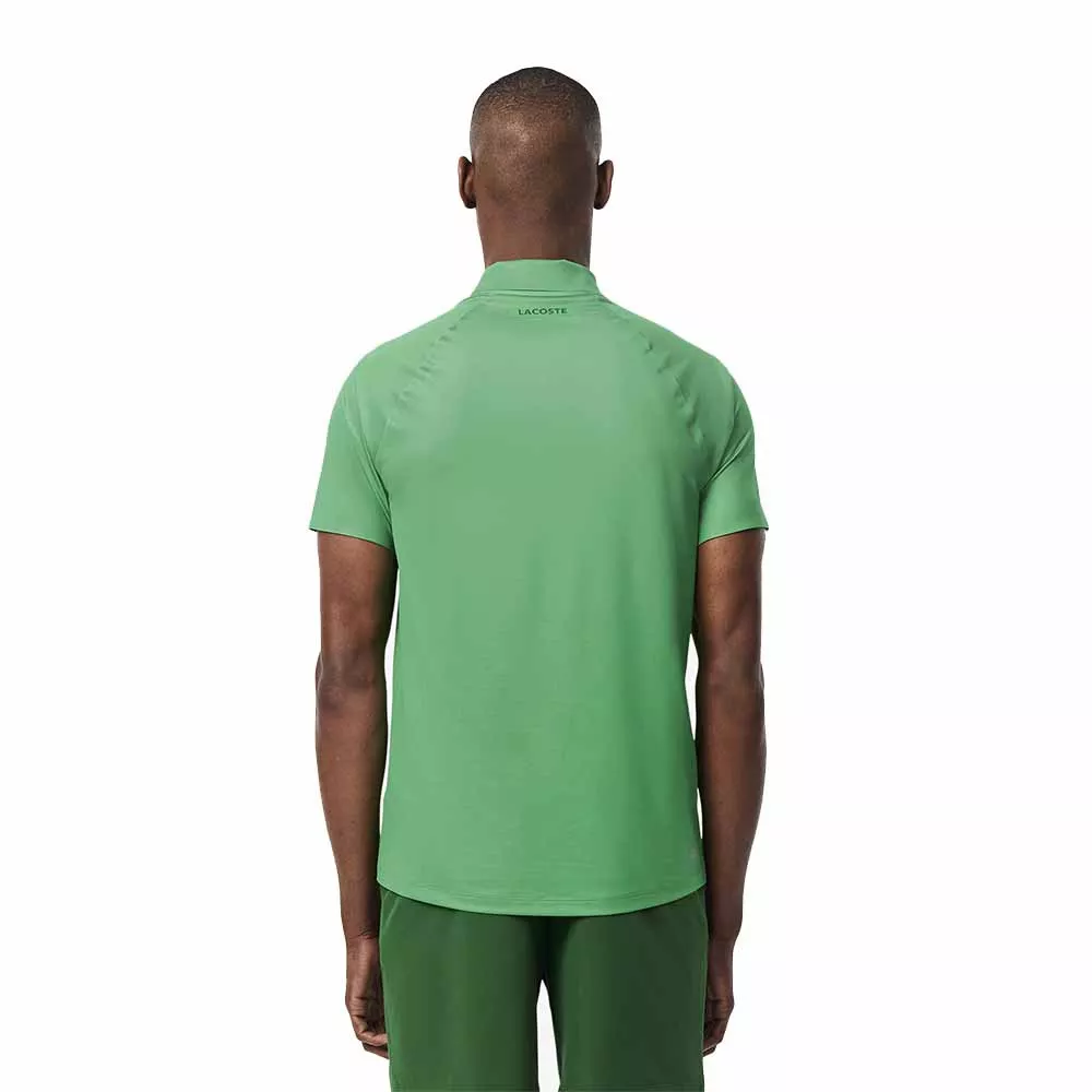 Lacoste Tennis Novak Djokovic Player Poloshirt Gr&uuml;n / Wei&szlig;