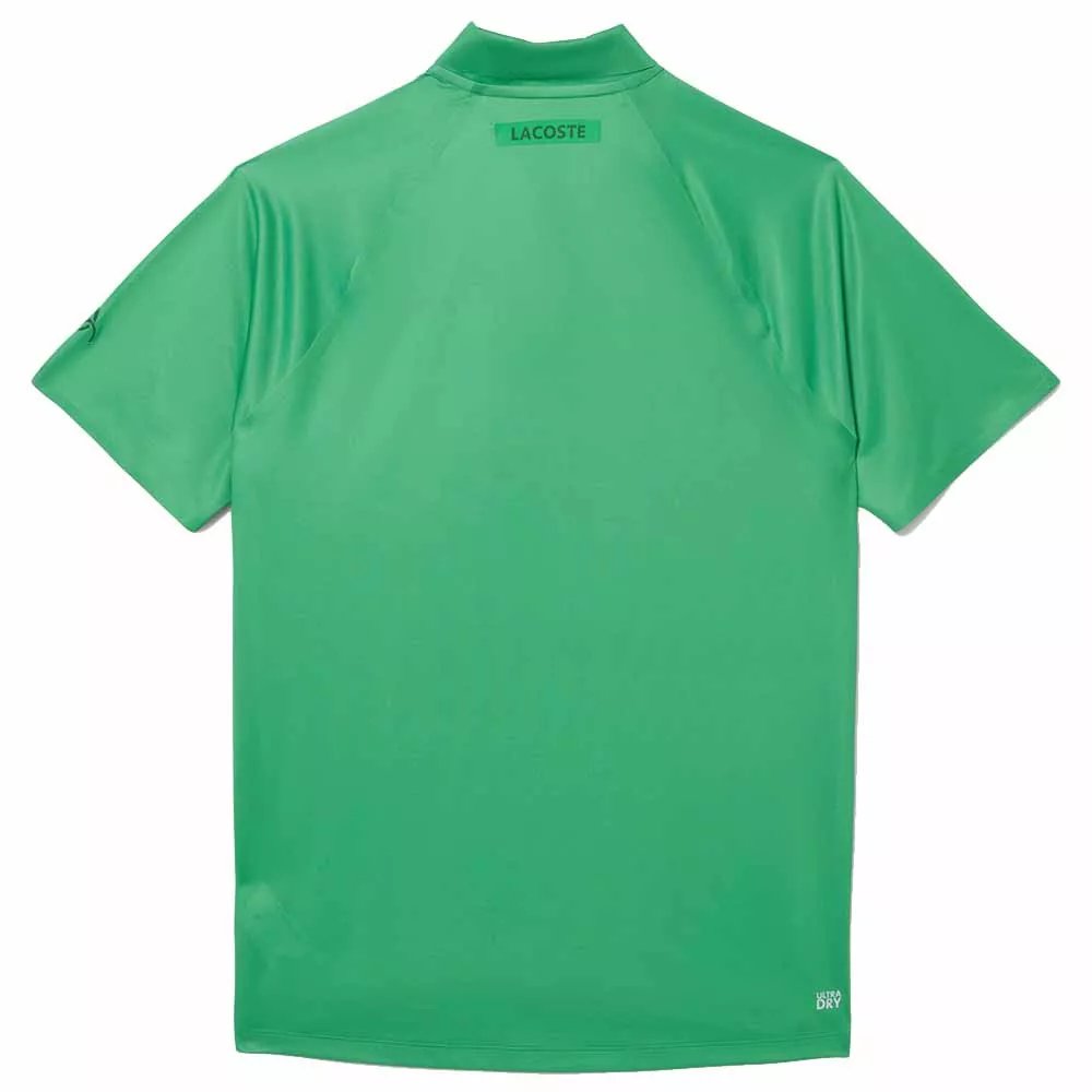 Lacoste Tennis Novak Djokovic Player Poloshirt Gr&uuml;n / Wei&szlig;