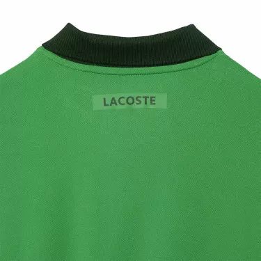 Lacoste Tennis Novak Djokovic Poloshirt Fan-Version Gr&uuml;n / Marineblau