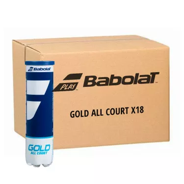Babolat Gold All Court Tennisb&auml;lle Karton (18 Dosen &agrave; 4 B&auml;lle)