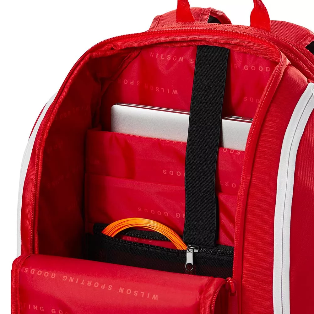 Wilson Super Tour Rucksack Rot