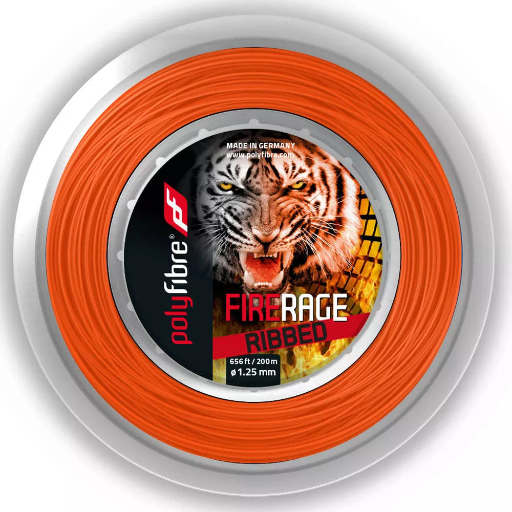 Polyfibre Fire Rage Ribbed Saitenrolle 200 m
