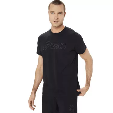 Asics Logo SS T-Shirt Schwarz