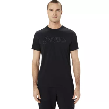 Asics Logo SS T-Shirt Schwarz