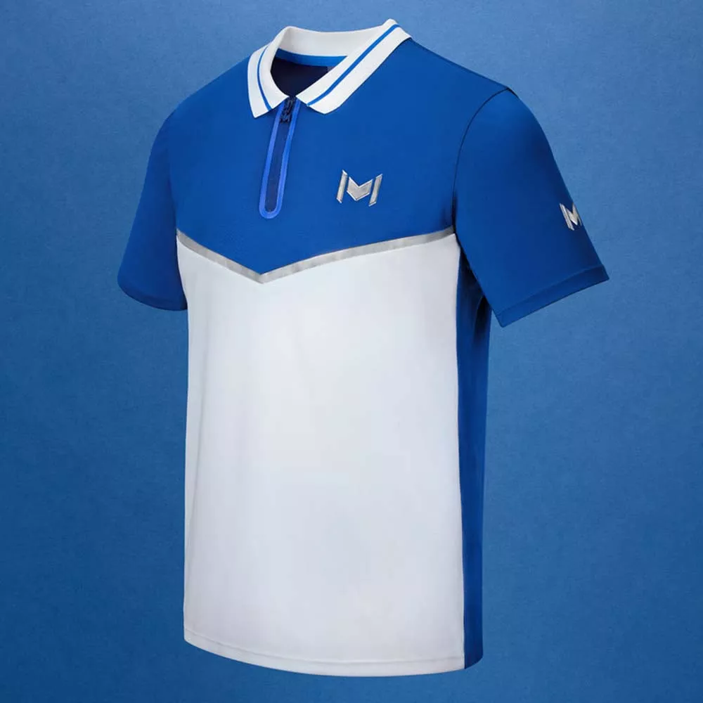 Mouratoglou Match Melbourne Poloshirt Wei&szlig; / Blau