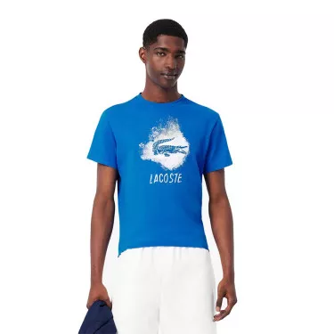 Lacoste Sport Graphic T-Shirt Blau
