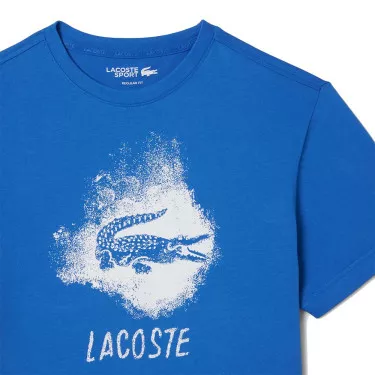 Lacoste Sport Graphic T-Shirt Blau