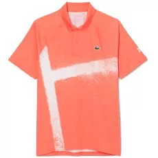 Lacoste Tennis Novak Djokovic Player Poloshirt Rot / Wei&szlig;