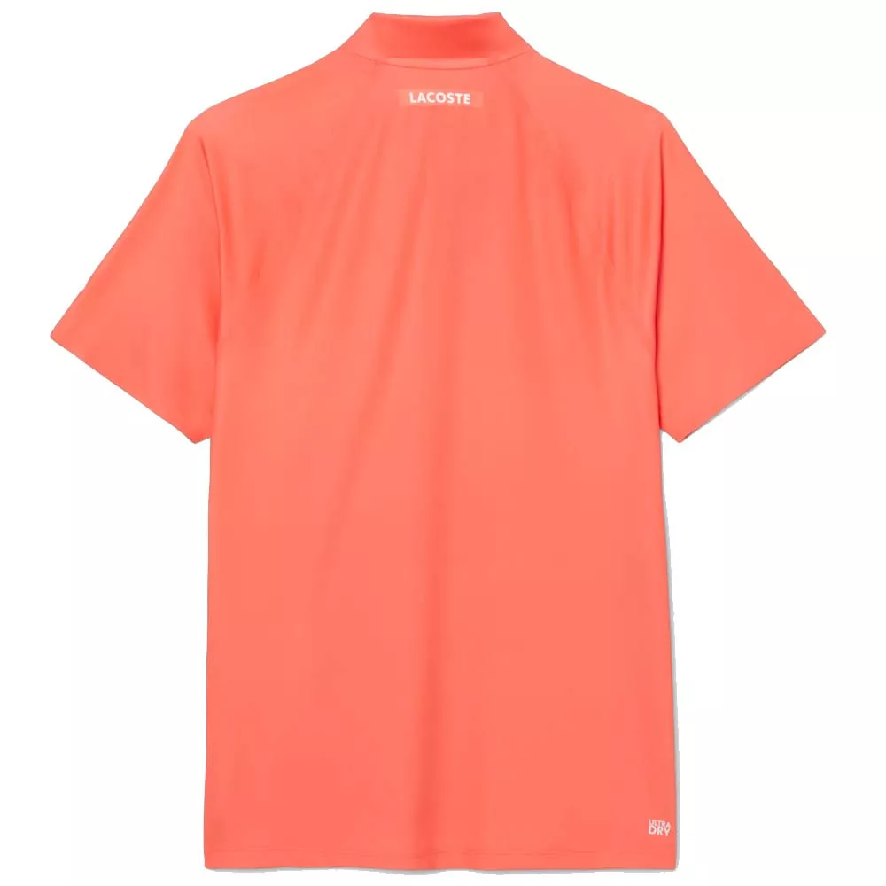 Lacoste Tennis Novak Djokovic Player Poloshirt Rot / Wei&szlig;