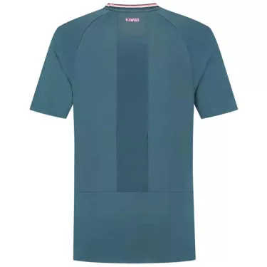 K-Swiss Hypercourt Mesh Crew T-Shirt Petrol