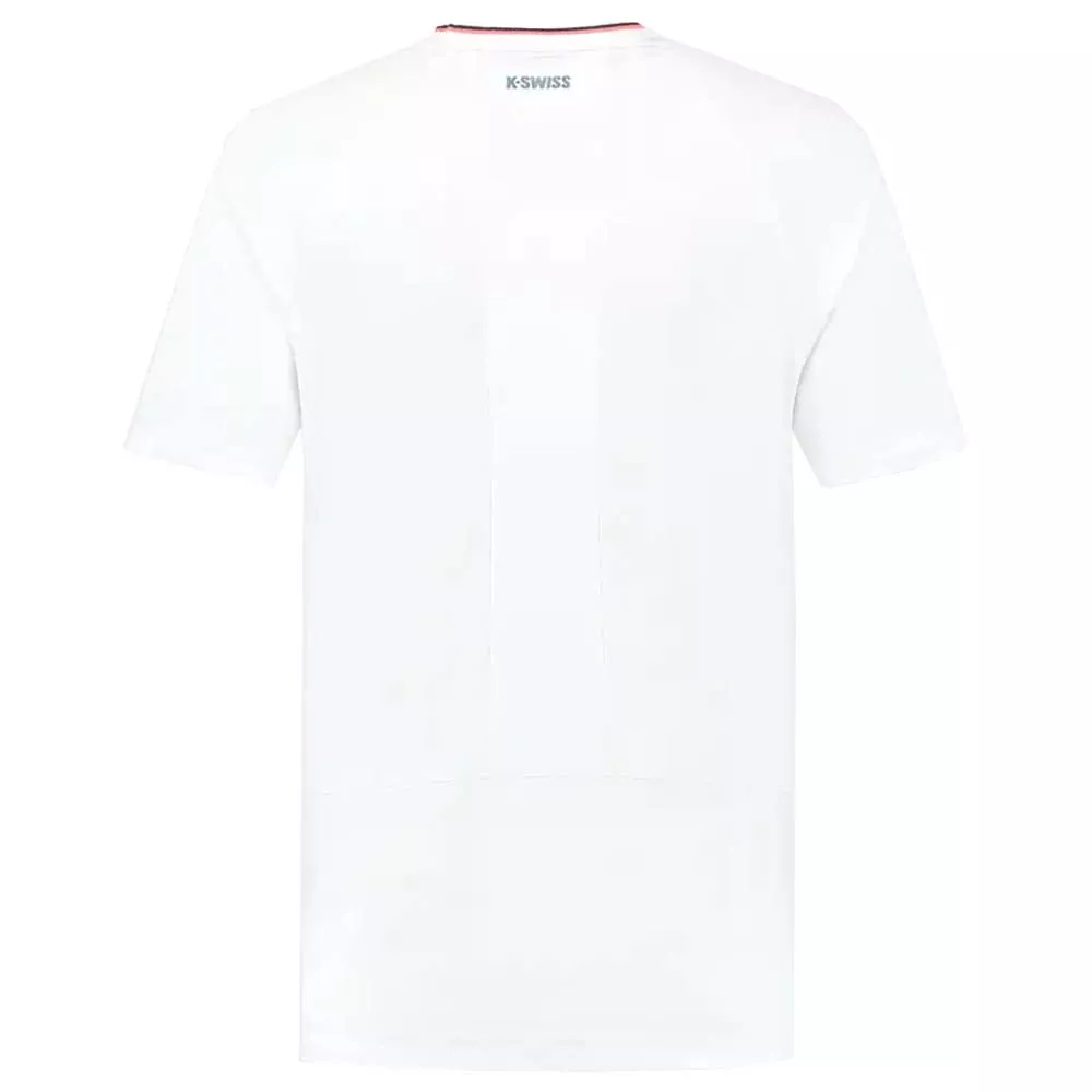 K-Swiss Hypercourt Mesh Crew T-Shirt Wei&szlig;