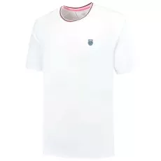 K-Swiss Hypercourt Mesh Crew T-Shirt Wei&szlig;