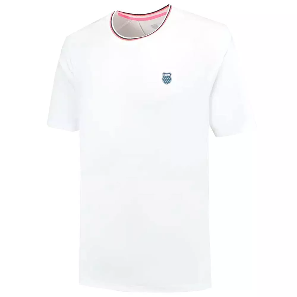 K-Swiss Hypercourt Mesh Crew T-Shirt Wei&szlig;