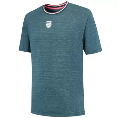 K-Swiss Hypercourt T-Shirt Melange Petrol