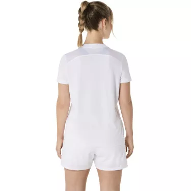 Asics Court SS T-Shirt Damen Wei&szlig;