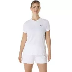 Asics Court SS T-Shirt Damen Wei&szlig;