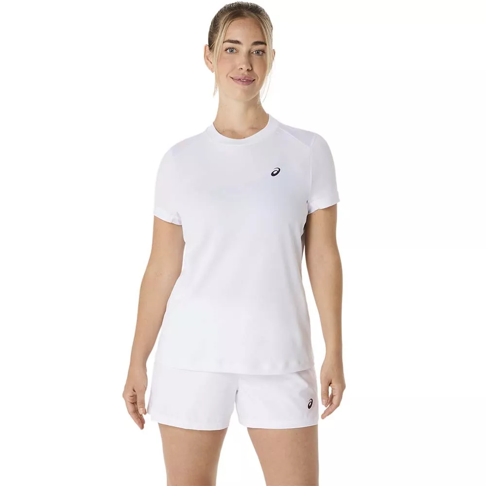 Asics Court SS T-Shirt Damen Wei&szlig;