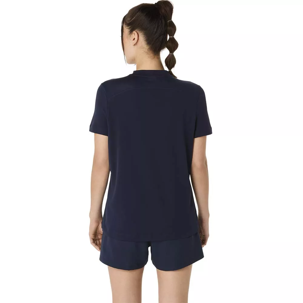 Asics Court SS T-Shirt Damen Marineblau