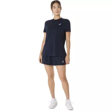 Asics Court SS T-Shirt Damen Marineblau