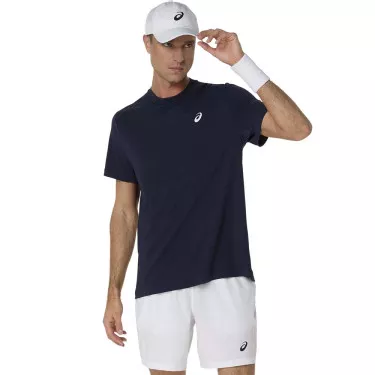 Asics Court SS T-Shirt Marineblau