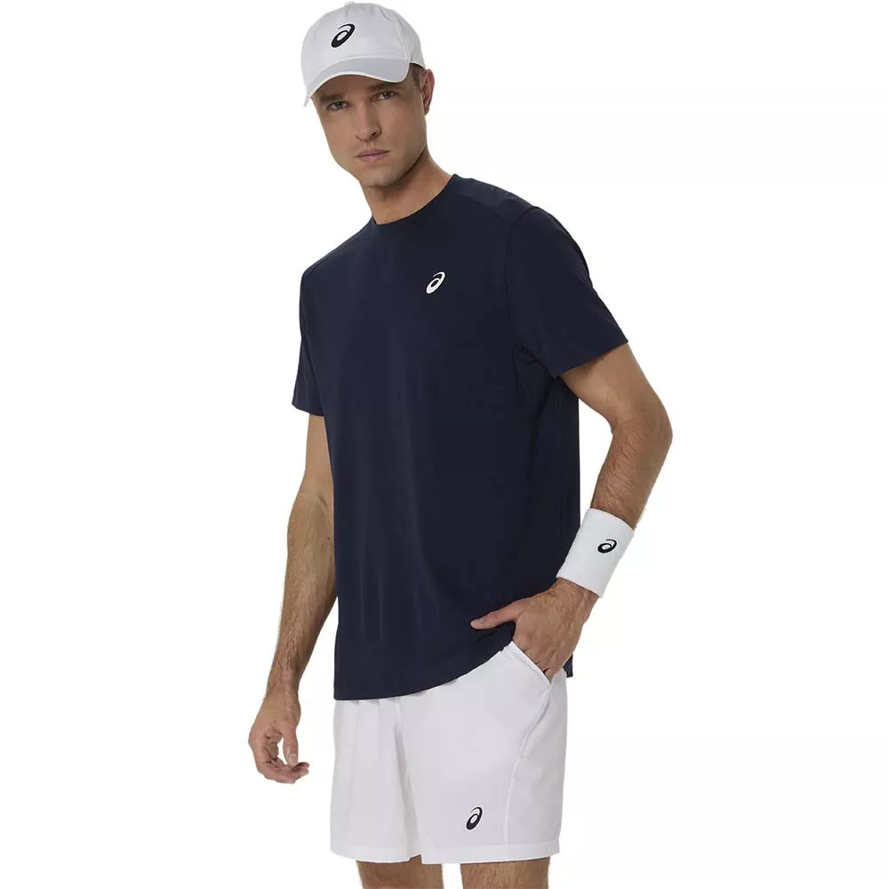 Asics Court SS T-Shirt Marineblau
