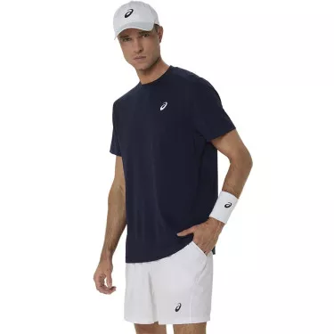 Asics Court SS T-Shirt Marineblau