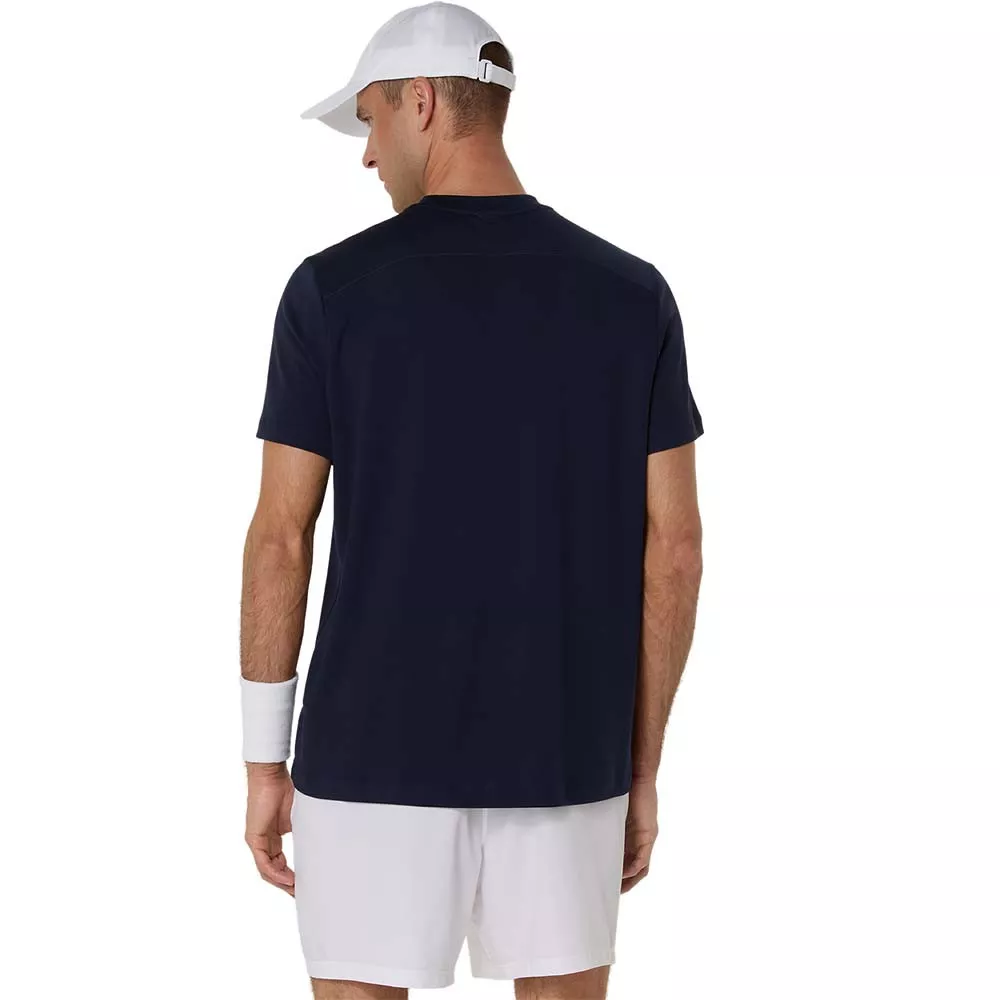 Asics Court SS T-Shirt Marineblau