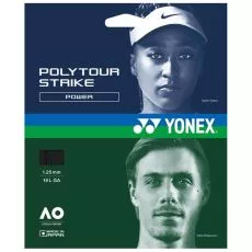 Yonex Poly Tour Strike Tennissaite Schwarz 12 m