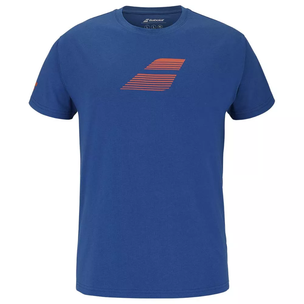 Babolat Exercise Big Flag T-Shirt Blau / Orange