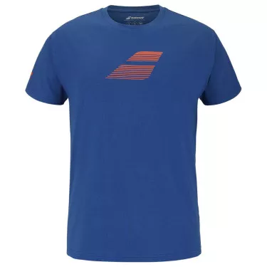 Babolat Exercise Big Flag T-Shirt Blau / Orange