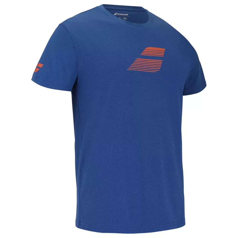 Babolat Exercise Big Flag T-Shirt Blau / Orange