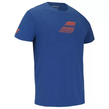 Babolat Exercise Big Flag T-Shirt Blau / Orange