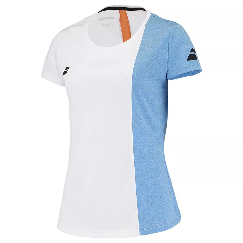 Babolat Play Cap T-Shirt Damen Wei&szlig; / Blau