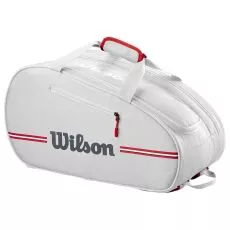 Wilson Team Padel Padeltasche Wei&szlig; / Rot