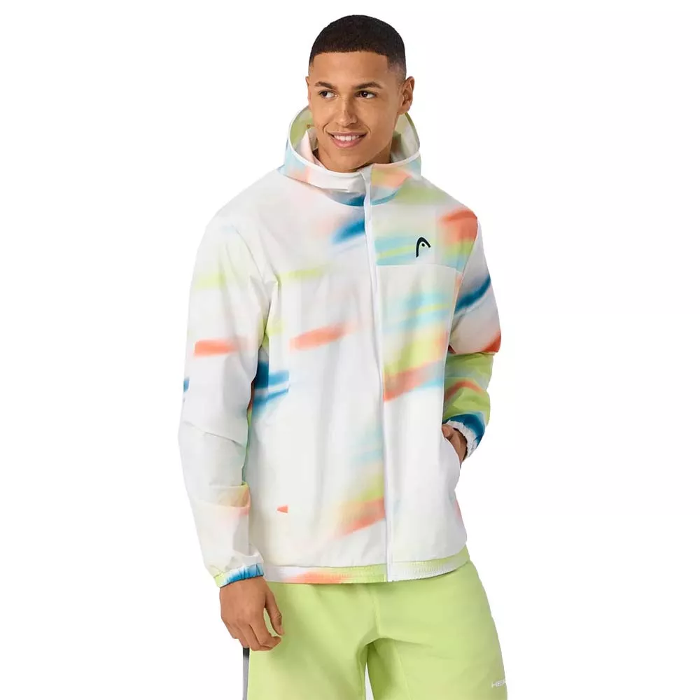 Head Blur Trainingsjacke Wei&szlig; / Mehrfarbig