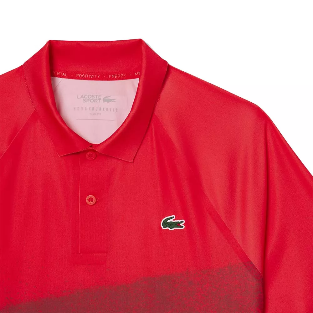 Lacoste Tennis Novak Djokovic Player Poloshirt Rot / Bordeaux
