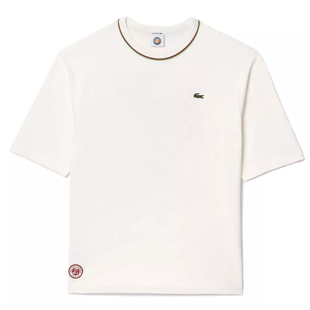 Lacoste Coton Roland Garros T-Shirt Wei&szlig;