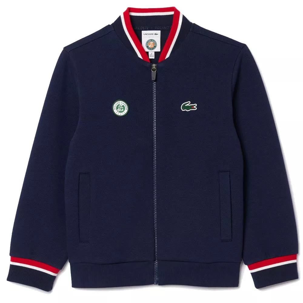 Lacoste Roland Garros Junior Trainingsjacke Marineblau